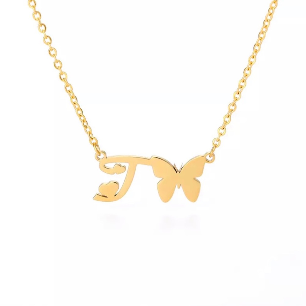 INITIAL LETTER “T” NECKLACE